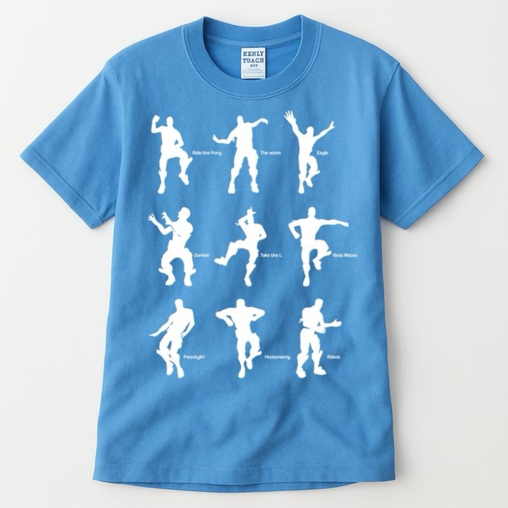Kids Victory Royale Gamer Dance Moves  T-Shirt